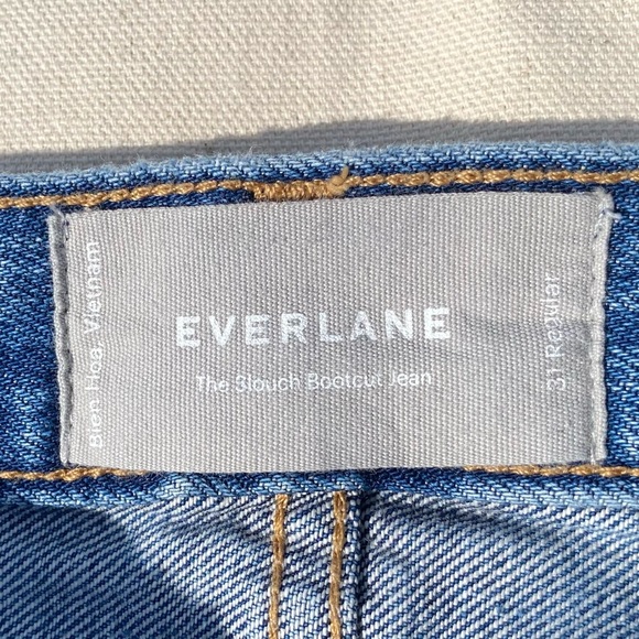Everlane The Slouch Bootcut Jean Medium Wash Denim Women’s 31 Regular Flare - Picture 5 of 6